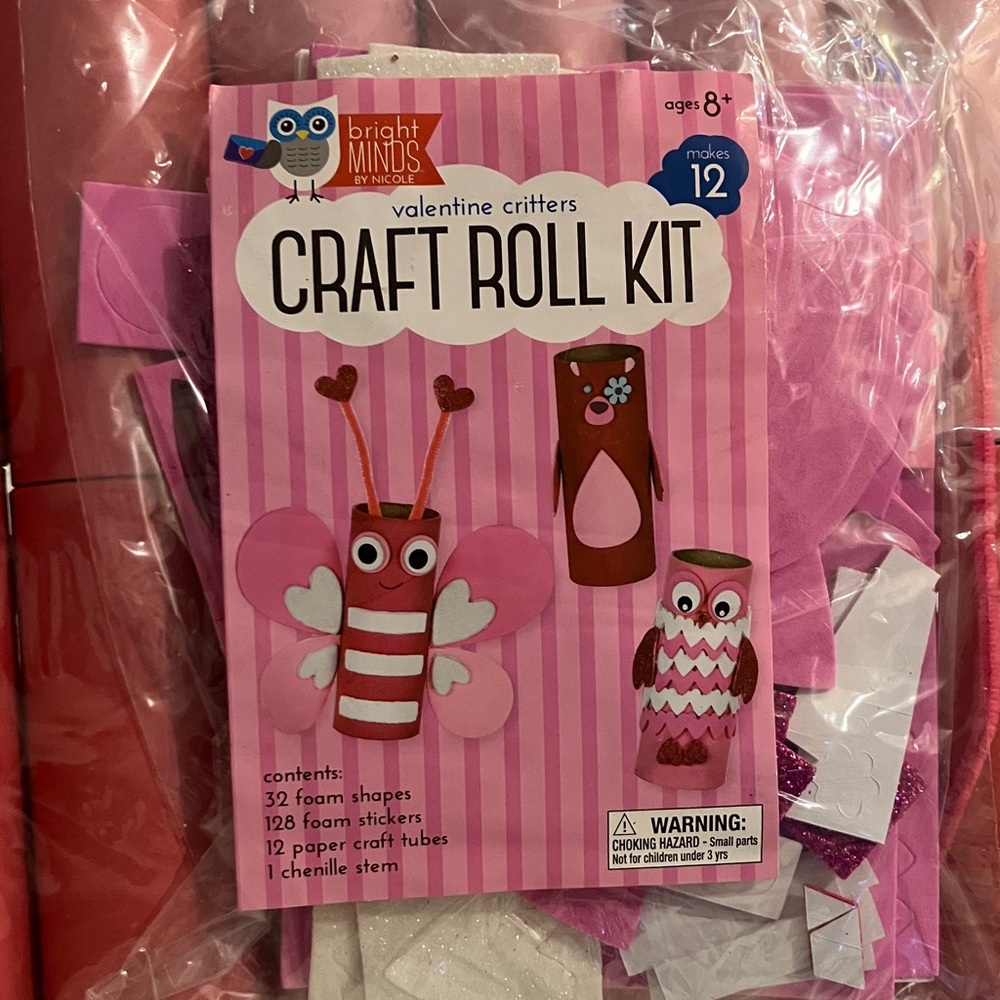 NWT Valentine Craft Roll Kit for Kids - Fun for all ages! - Picture 2 of 5